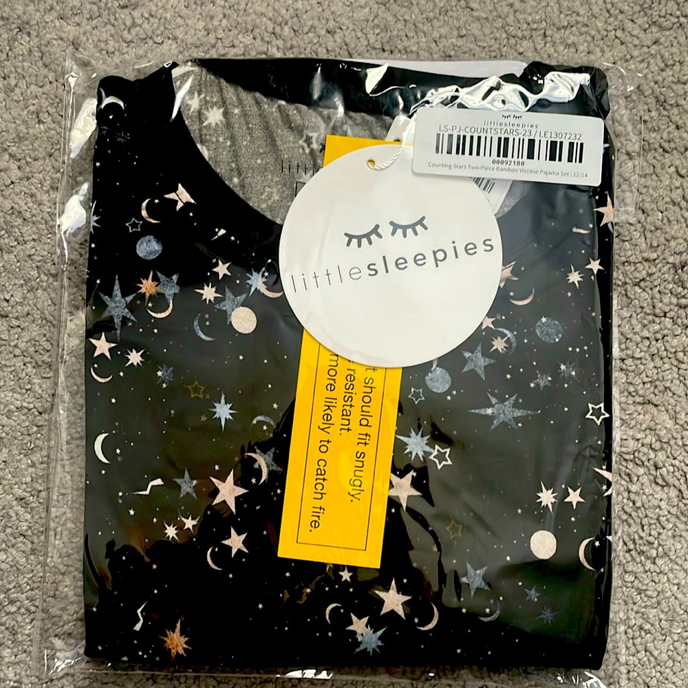 Little Sleepies Limited Edition Counting Stars 2 Piece PJ Set Size 12/14